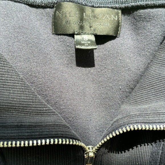 Nili Lotan Bentley Velour Quarter Zip Sweatshirt - Picture 6 of 8